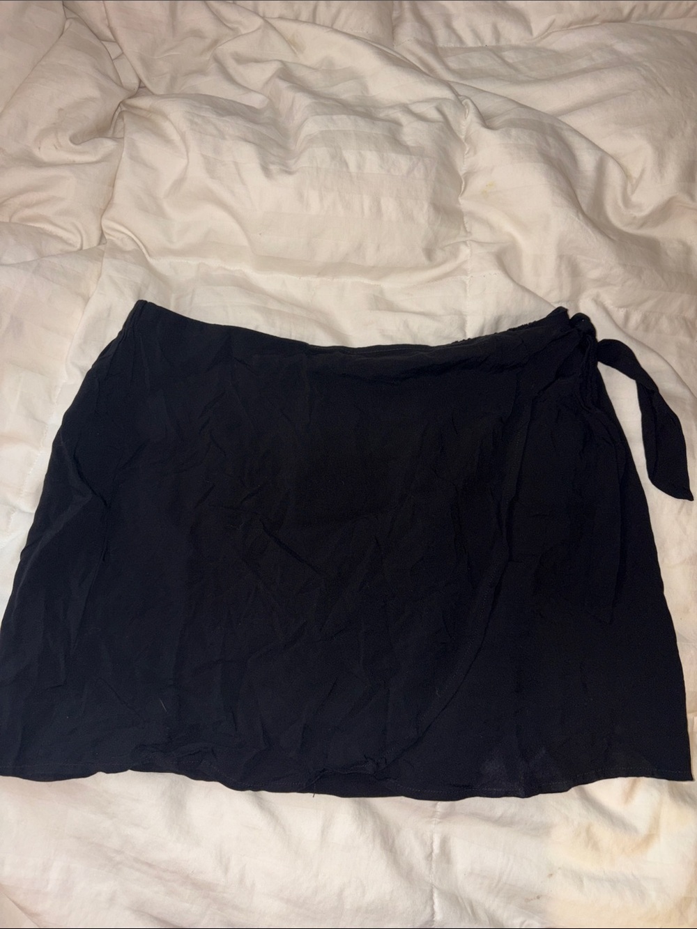 Trendy Wild Fable Black Wrap Tie Mini Skirt🔥